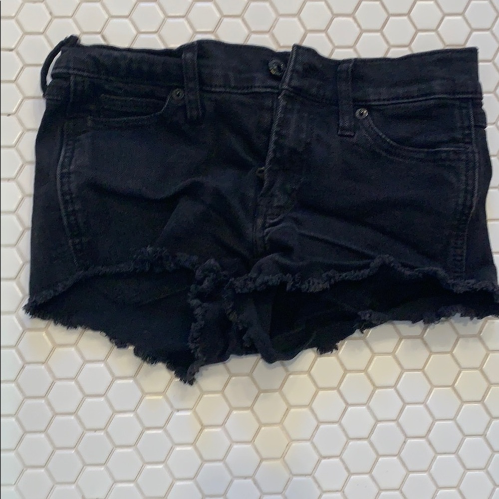 Abrocombie amd Fitch black denim shorts